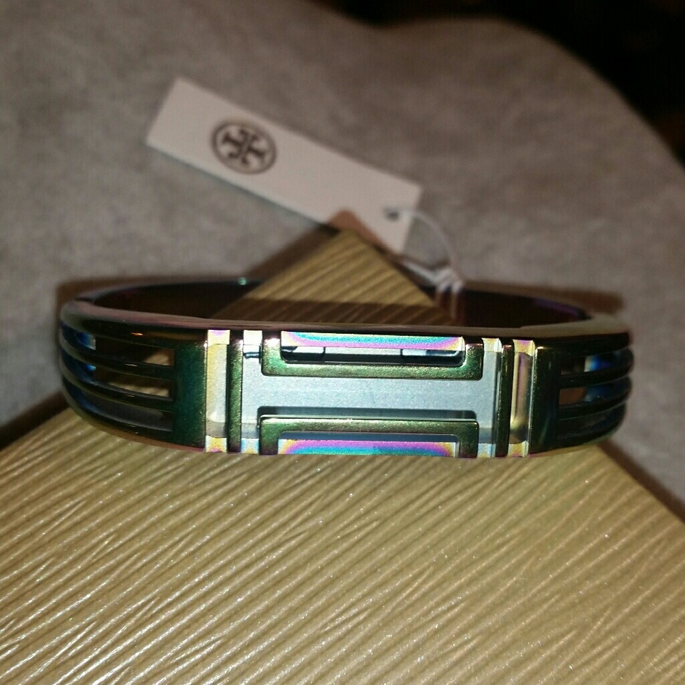 Authentic Tory Burch, Iridescent Fit Bit Flex Brac